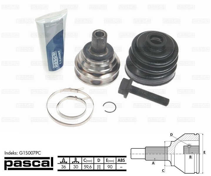 Cap planetara AUDI A3 (8P1) PASCAL G1S007PC