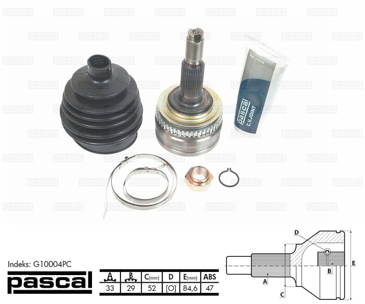 Cap planetara DAEWOO LANOS Saloon (KLAT) PASCAL G10004PC