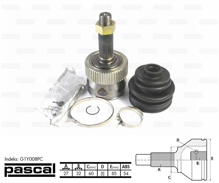 Cap planetara exterior pascal pt jeep cherokee xj, grand cherokee 1