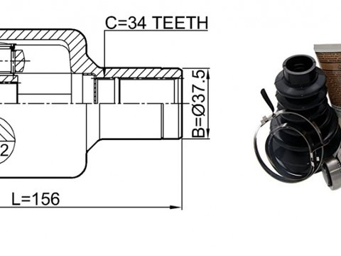 Cap planetara fata stanga spre cutie pentru Mercedes E Class 4-matic , 2002-2009 , A2113301701