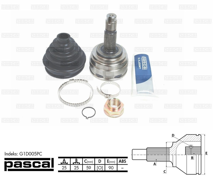 Cap planetara FIAT MAREA (185_) PASCAL G1D005PC