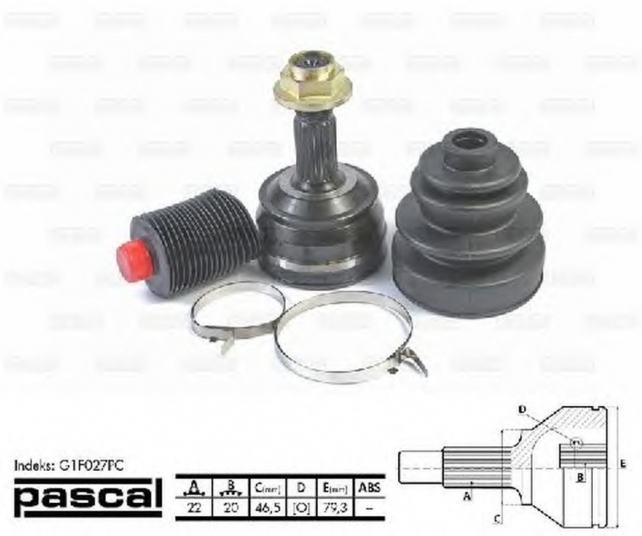 Cap planetara FIAT TIPO 160 PASCAL G1F027PC