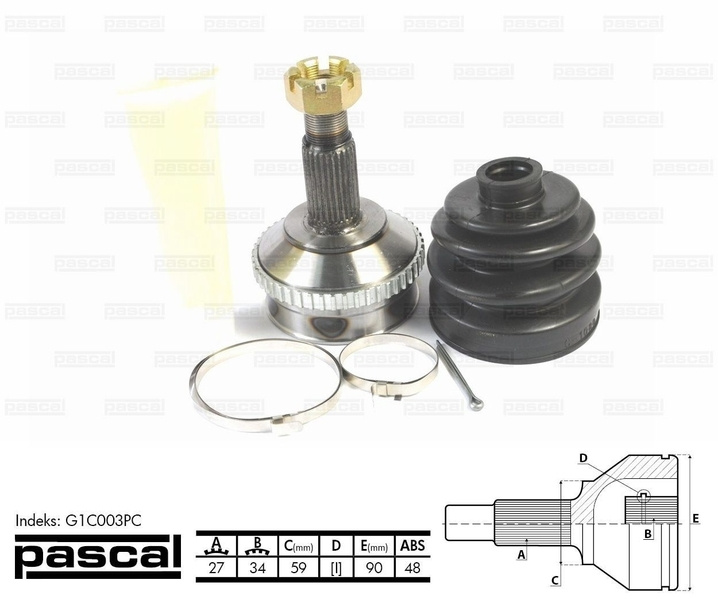 Cap planetara FIAT ULYSSE (220_) PASCAL G1C003PC