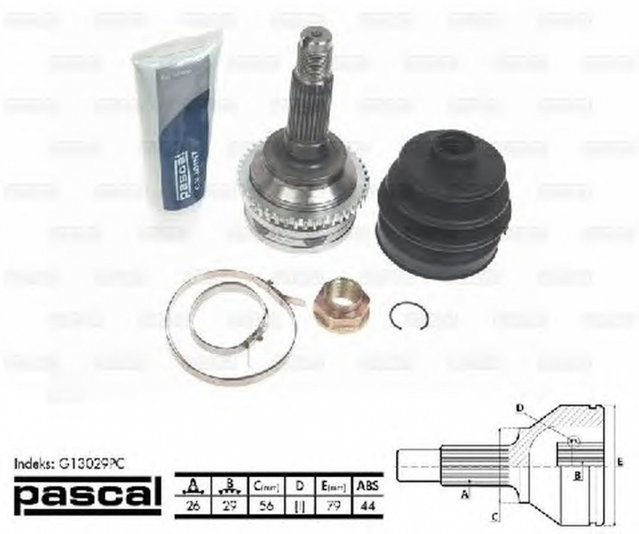 Cap planetara MAZDA 323 F VI BJ PASCAL G13029PC