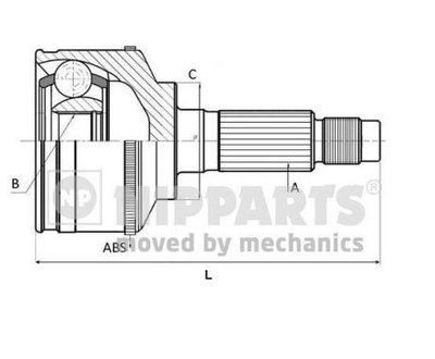 Cap planetara N2820318 NIPPARTS pentru Kia Cee d K