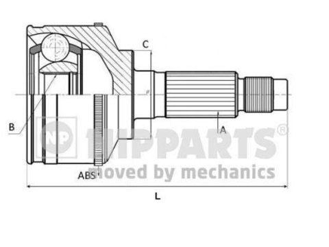 Cap planetara N2820516 NIPPARTS pentru Hyundai Tucson