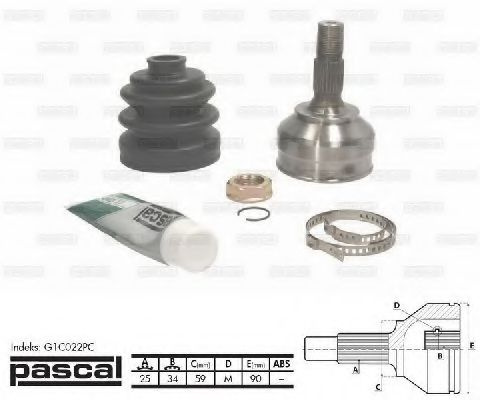 Cap planetara PEUGEOT RCZ (2010 - 2016) PASCAL G1C022PC