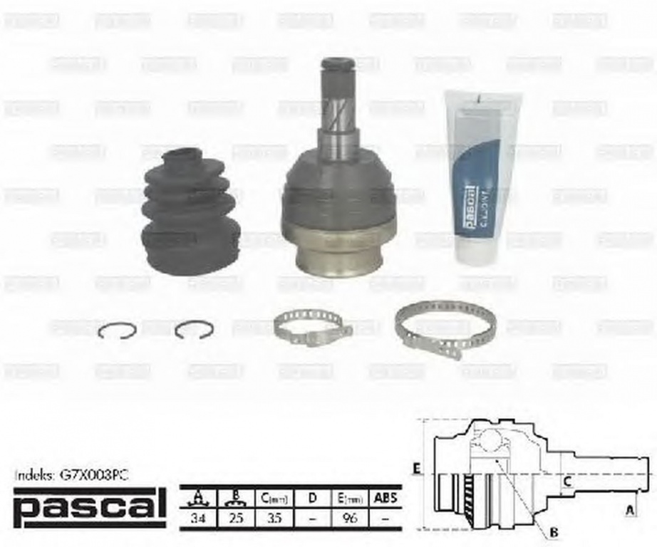 Cap planetara SAAB 900 II PASCAL G7X003PC