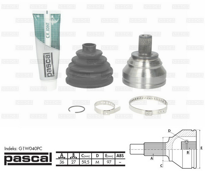 Cap planetara SEAT ALTEA XL (5P5, 5P8) PASCAL G1W040PC