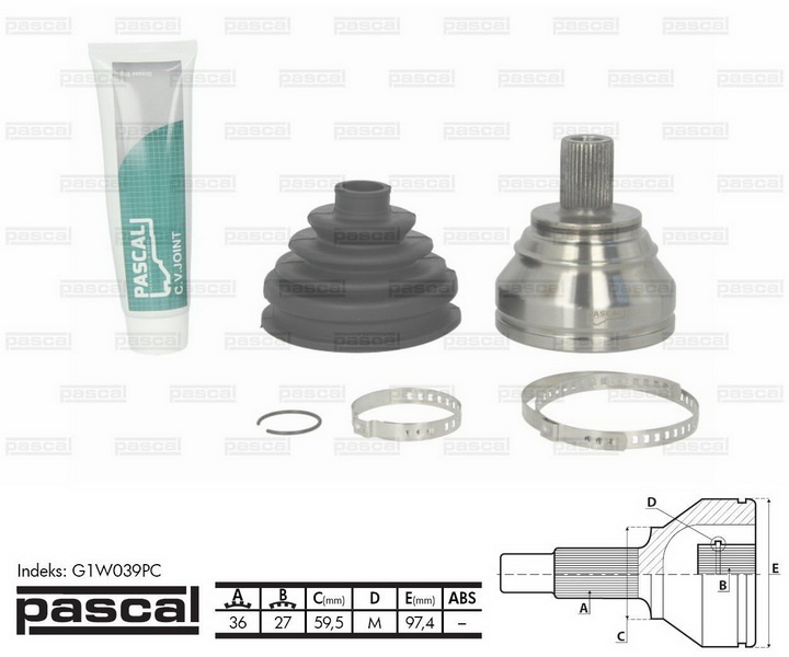 Cap planetara SEAT ALTEA XL (5P5, 5P8) PASCAL G1W039PC