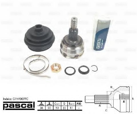 Cap planetara SEAT LEON (1M1) (1999 - 2006) PASCAL