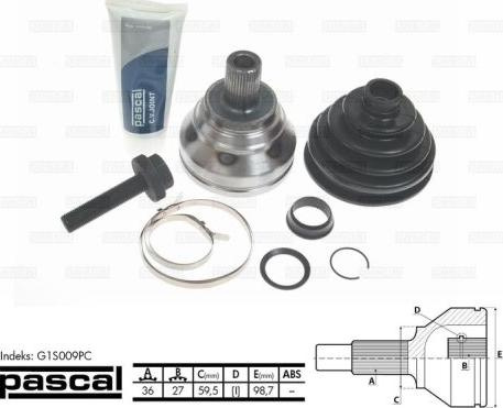 Cap planetara SKODA SUPERB II (3T4) PASCAL G1S009PC