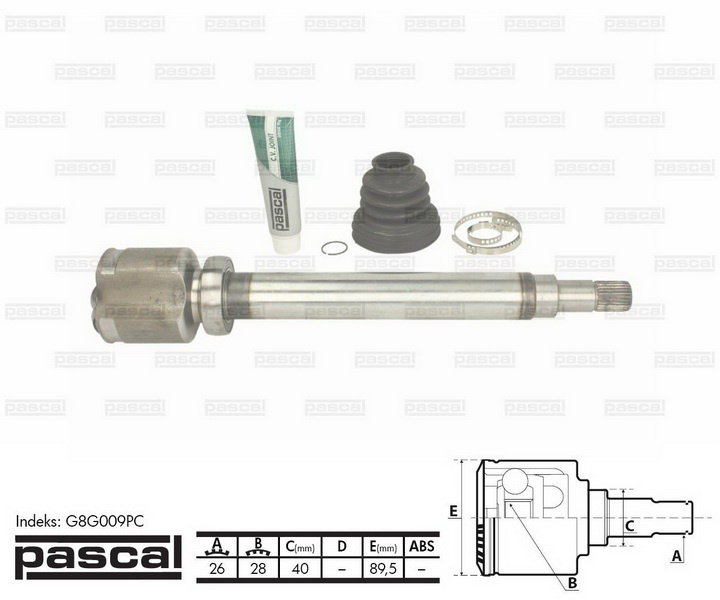 Cap planetara VOLVO V70 III (135) PASCAL G8G009PC