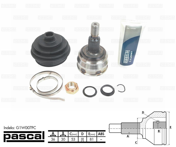 Cap planetara VW GOLF IV Variant (1J5) PASCAL G1W007PC