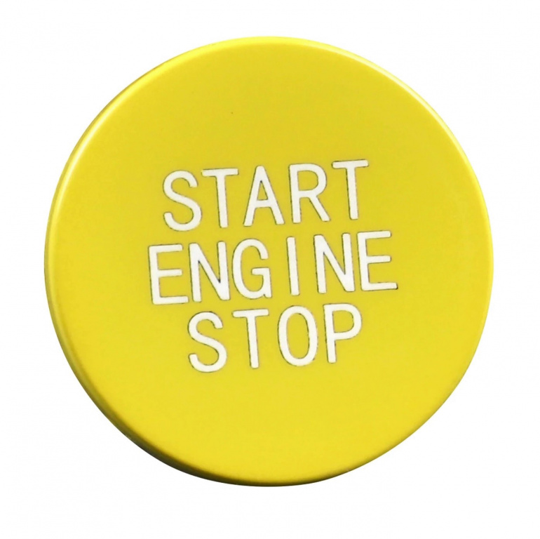 Capac Buton Start-Stop Compatibil Bmw Seria 8 G14, F91 2018→ SSV-8046 Galben