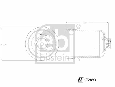 Capac, carcasa filtru ulei (172893 FEBI BILSTEIN) 