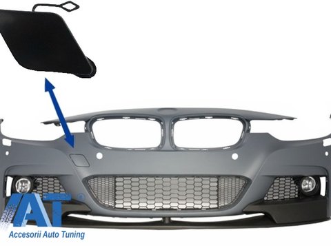 Capac Carlig Remorcare Bara Fata compatibil cu BMW Seria 3 F30 F31 Sedan Touring (2011-up) M-tech M Performance Design
