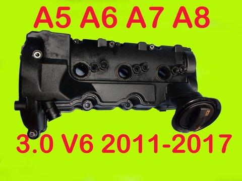 CAPAC Chiulasa CULBUTORI + BUSON ULEI Stanga AUDI A5 8TA 8T 8F , A4 B8 8K ,OLLROAD QUATTRO A6 3.0 V6 4G C7, A