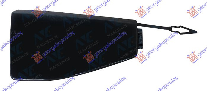 CAPAC CUI TRACTARE FATA NEGRU POLISHAT (M-SPORT & M50) BMW X5 (G05) 18- COD ORIGINE 51118092125 / 51118092124