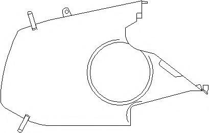 Capac, curea dintata AUDI A4 limuzina (8D2, B5), VW SHARAN (7M8, 7M9, 7M6), VW POLO limuzina (6KV2) - TOPRAN 110 882