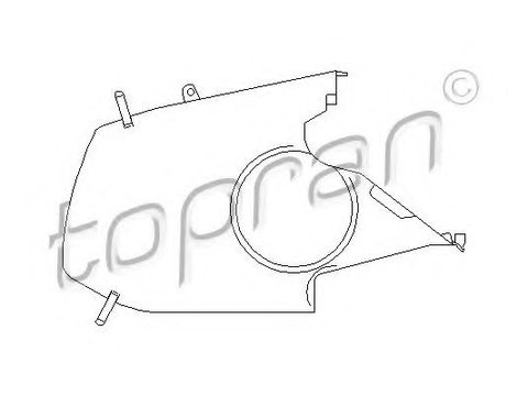 Capac, curea dintata VW NEW BEETLE (9C1, 1C1) (1998 - 2010) TOPRAN 110 882
