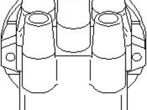 Capac distribuitor PEUGEOT 205 Mk II (20A/C) - TOPRAN 722 263