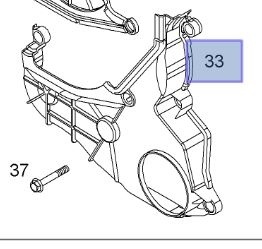 Capac distributie inferior Opel Astra J 1.7 original GM
