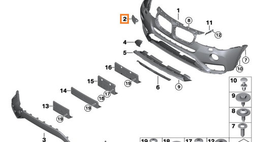 Capac NOU spalator stropitor far BMW X3 