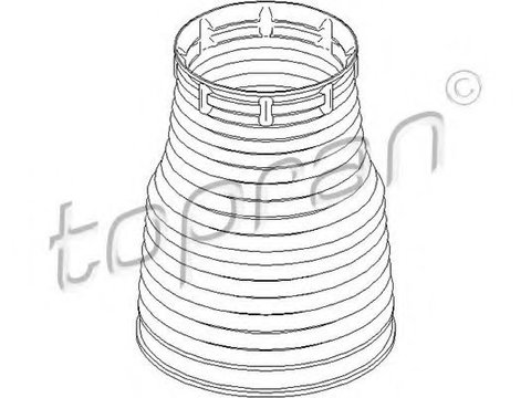 Capac protectie/Burduf, amortizor PORSCHE CAYENNE (9PA, 955) (2002 - 2010) TOPRAN 113 188 piesa NOUA