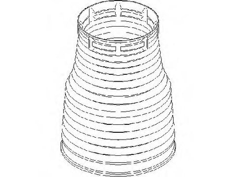 Capac protectie/Burduf, amortizor PORSCHE CAYENNE (955), VW TOUAREG (7LA, 7L6, 7L7), AUDI Q7 (4L) - TOPRAN 113 188