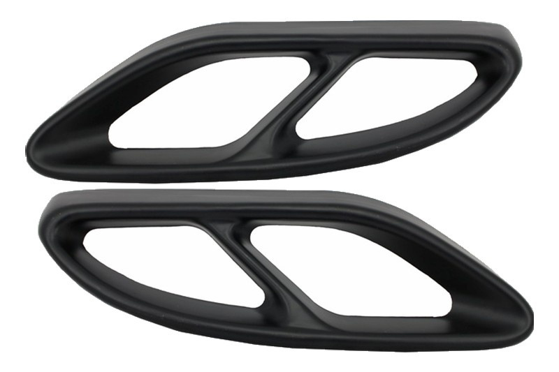 Capace negre pentru vârfuri tobe de toba potrivite pentru MERCEDES C-Class W205 S65 E65 GLE W166 X166 GLC W253 Sport Design