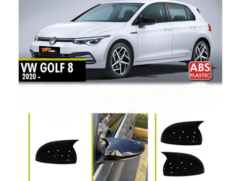Capace oglinda tip BATMAN VW Golf VIII 2020-prezent - negru lucios - BAT1037/C593-BAT2