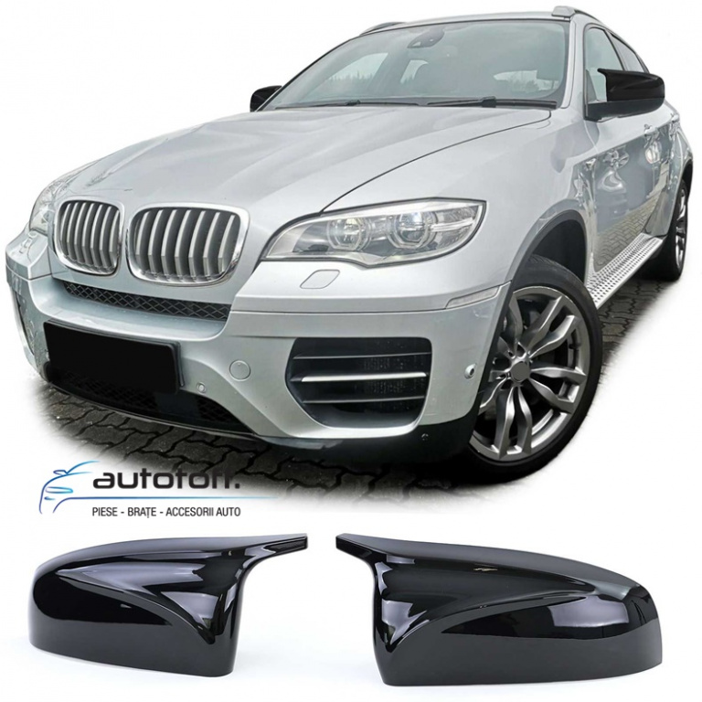 Capace oglinzi BMW X5 E70 X6 E71 (07-13) Negru lucios