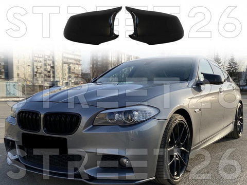 Capace oglinzi compatibil cu BMW Seria 5 F10 F11 Non-LCI (2010-2013) M Design Negru Lucios V2
