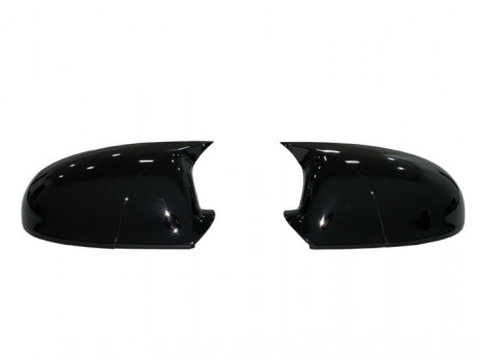 Capace oglinzi compatibile cu VW Sharan 2004-2010 Negru lucios Batman Style