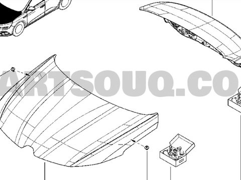 Capota motor RENAULT Megane IV AN 2016 2017 2018 2019 2020 PRODUS NOU ORIGINAL 651005574R