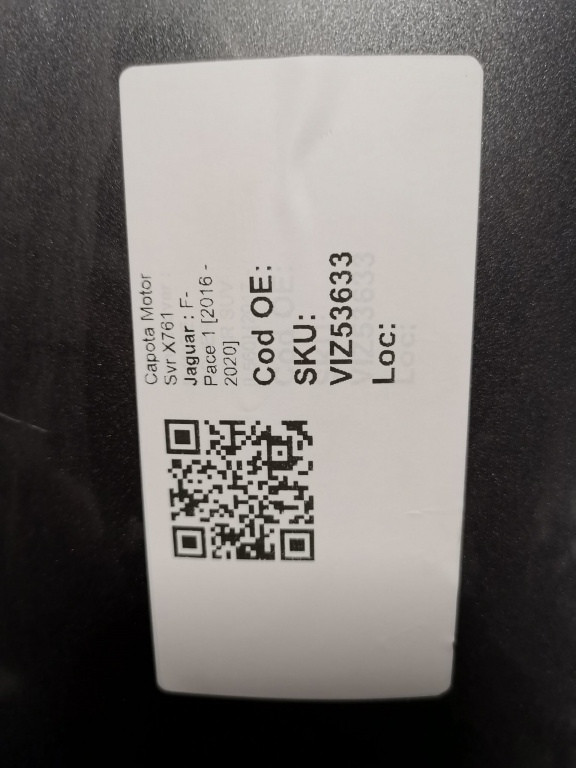 Capota Motor Svr X761 Jaguar F-Pace 1 20