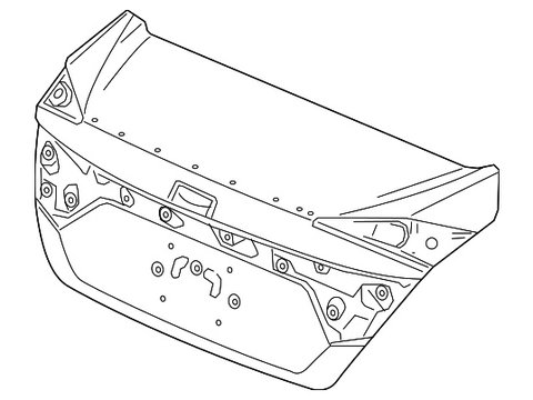 Capota portbagaj cu orificiu spoiler HONDA CIVIC SEDAN 16-