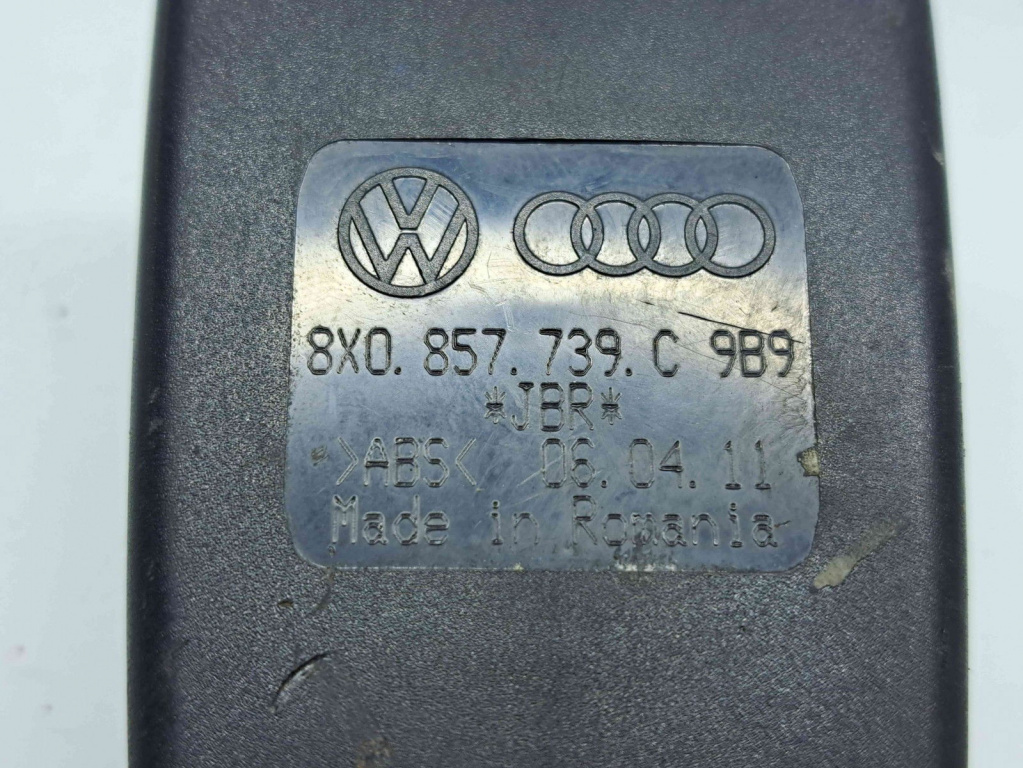 Capsa centura stanga spate Audi A1 (8X1) [Fabr 2010-2018] 8X0857739C