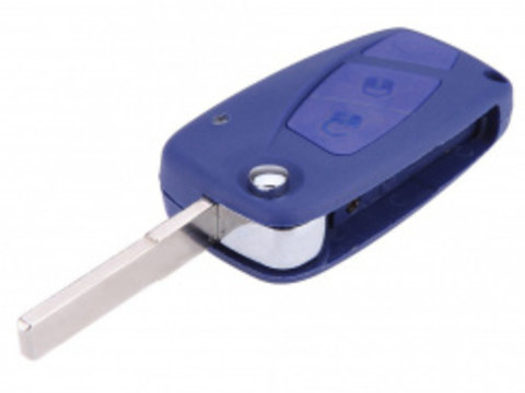Carcasa cheie briceag pentru Fiat Stilo 3 butoane albastra