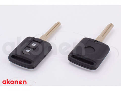 CARCASA CHEIE CONTACT PENTRU NISSAN JUKE / MICRA / NAVARA / QASHQAI / X-TRAIL, 2 BUTOANE, CU CHEIE