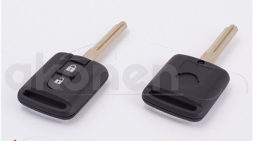 Carcasa Cheie Contact Pentru Nissan Juke / Micra / Navara / Qashqai / X-Trail, 2 Butoane, Cu Cheie