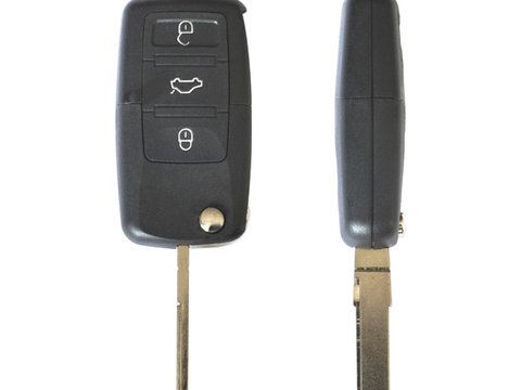 Carcasa cheie contact pentru volkswagen jetta / passat (b5-b6-b7) / polo / scirocco / tiguan, 3 butoane, cu cheie 54165