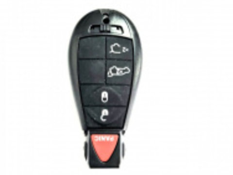 Carcasa cheie pentru Chrysler 4+1 buton panica rosu