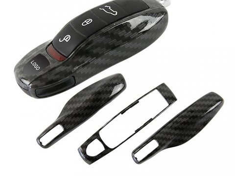 Carcasa Cheie Porsche Set 3 Buc Carbon