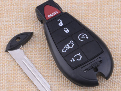 Carcasa cheie smart 5 butoane + buton panica Chrysler Jeep