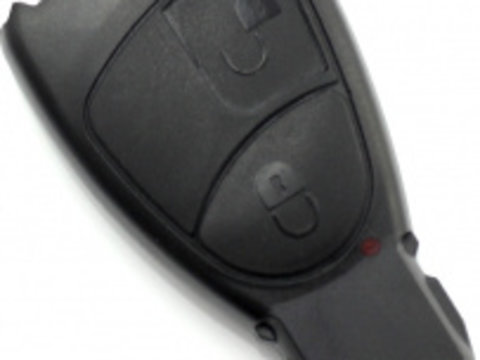 Carcasa cheie tip Smartkey cu 2 butoane Mercedes Benz plastic ABS negru1556