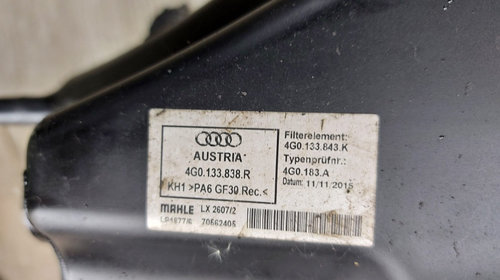 Carcasa Filtru Aer Audi A6 4G C7 2.0 TDI