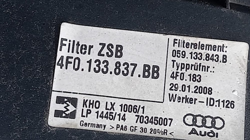Carcasa filtru aer Audi A6 C6 2.7 tdi BP