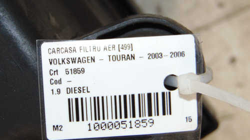 Carcasa filtru aer Volkswagen Touran din